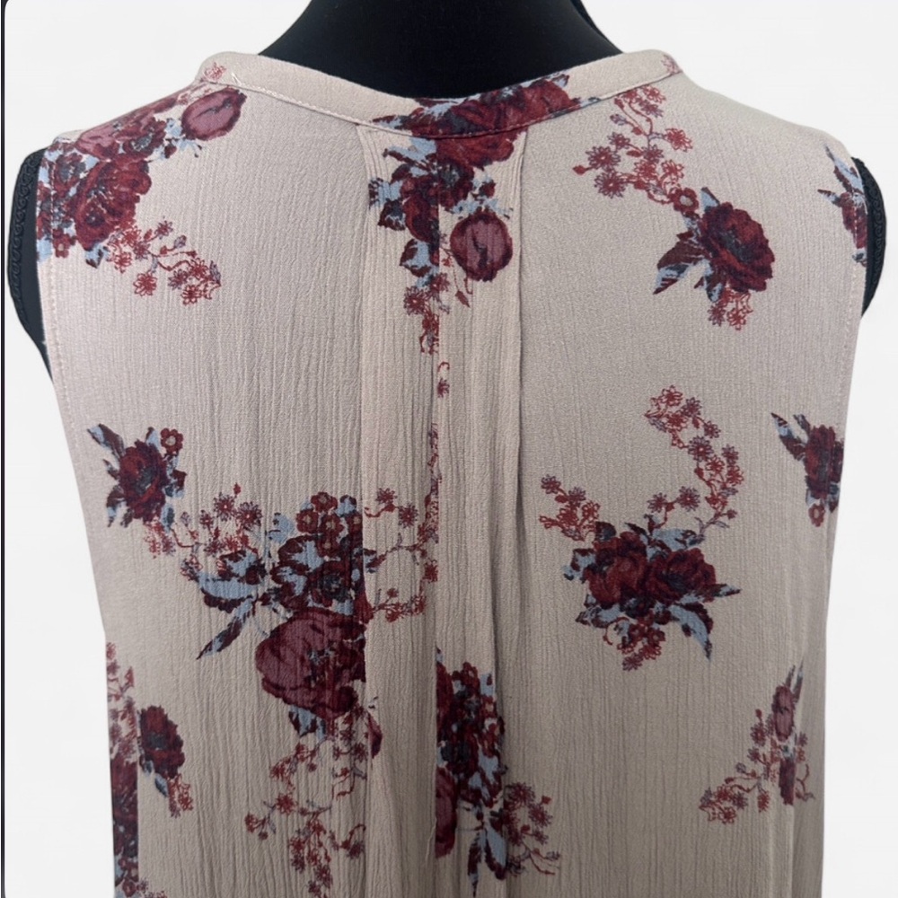 Free People Tree Swing Floral Tunic Dress High Low Keyhole Boho - Size S - Picture 5 of 6
